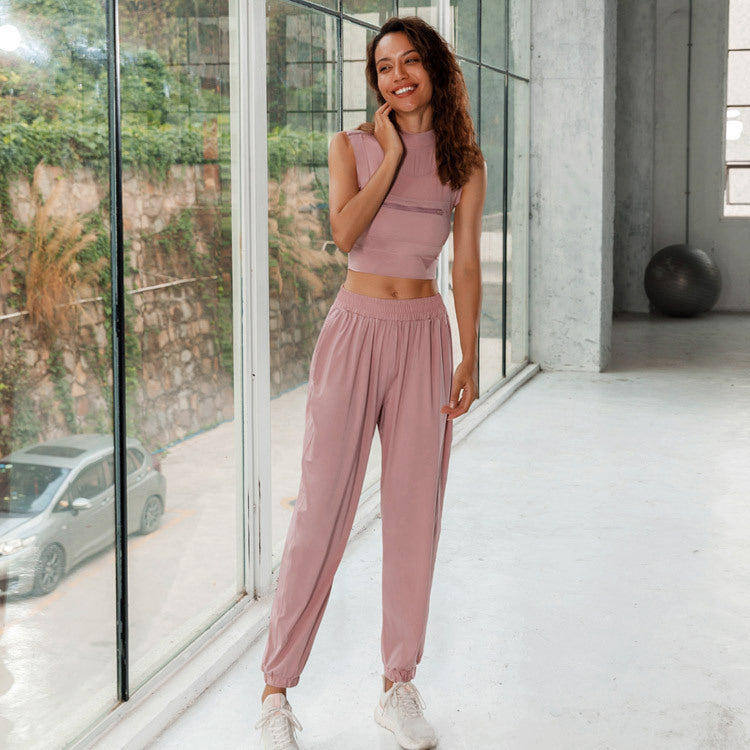 Casual Loose Trousers Yoga Set